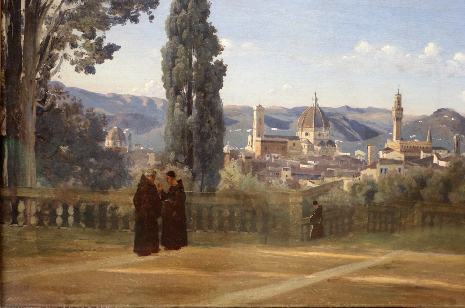 Jean - Baptiste, Camille Corot, Firenze., Veduta tratta dal Giardino di Boboli, Louvre, Parigi